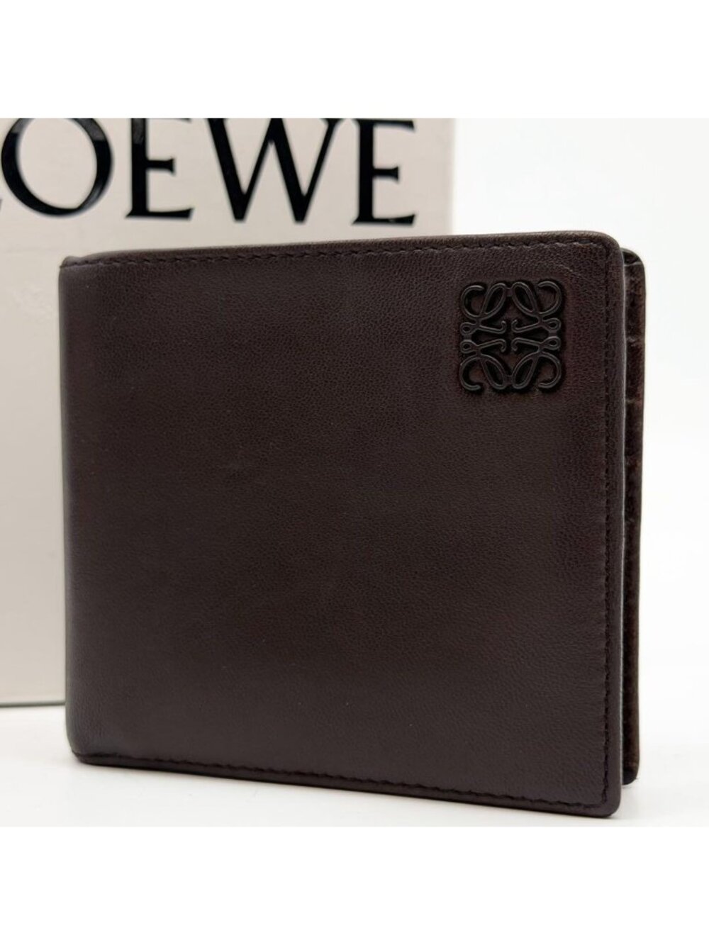 Loewe Anagram Bifold Billfold Card Case Compact